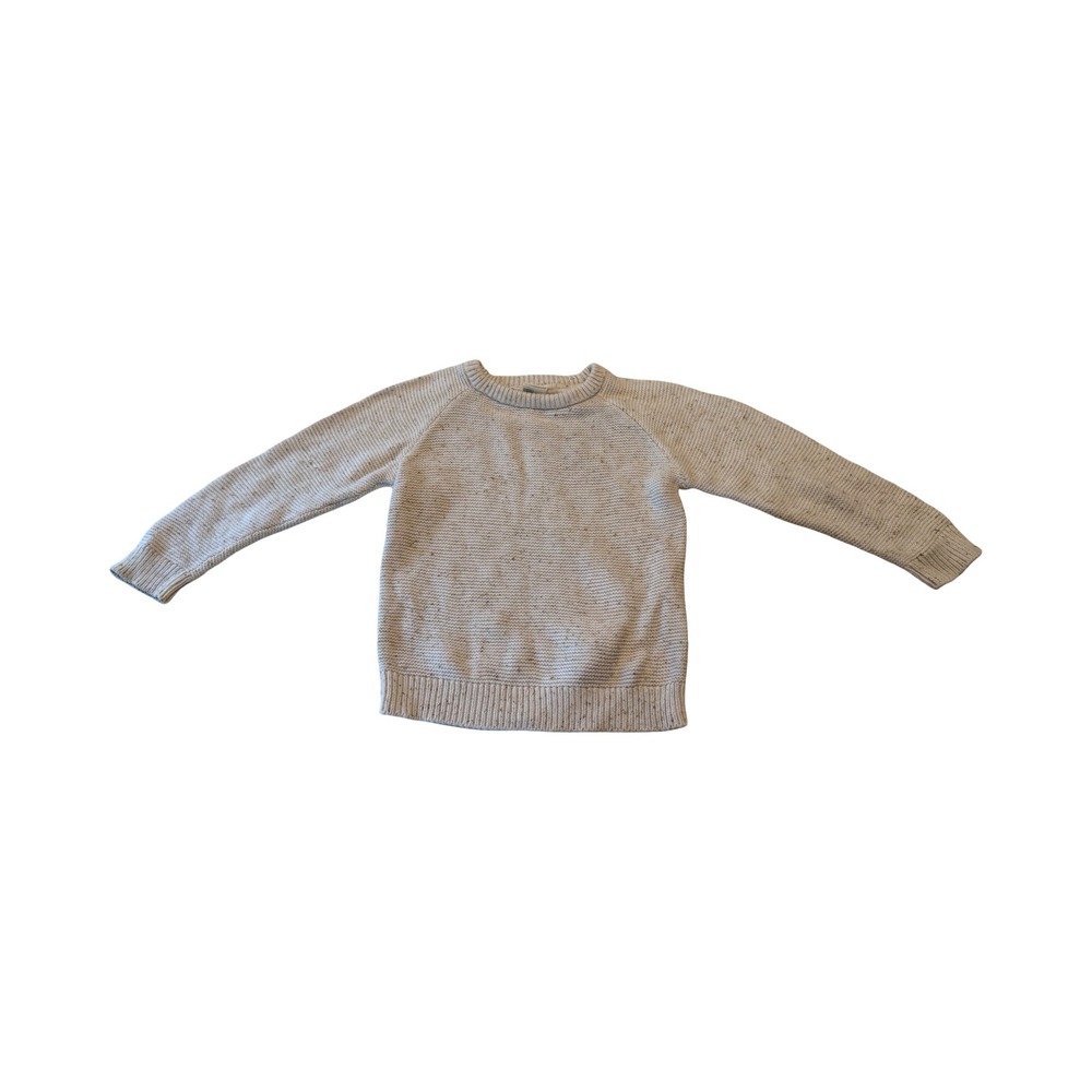 Alana Kids Cream Flecked Organic Cotton Knit Sweater‎ GOTS 18-24M Chunky